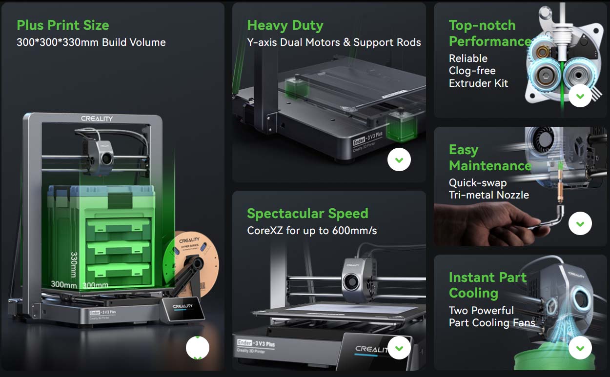 پرینتر سه بعدی Creality Ender-3 V3 Plus